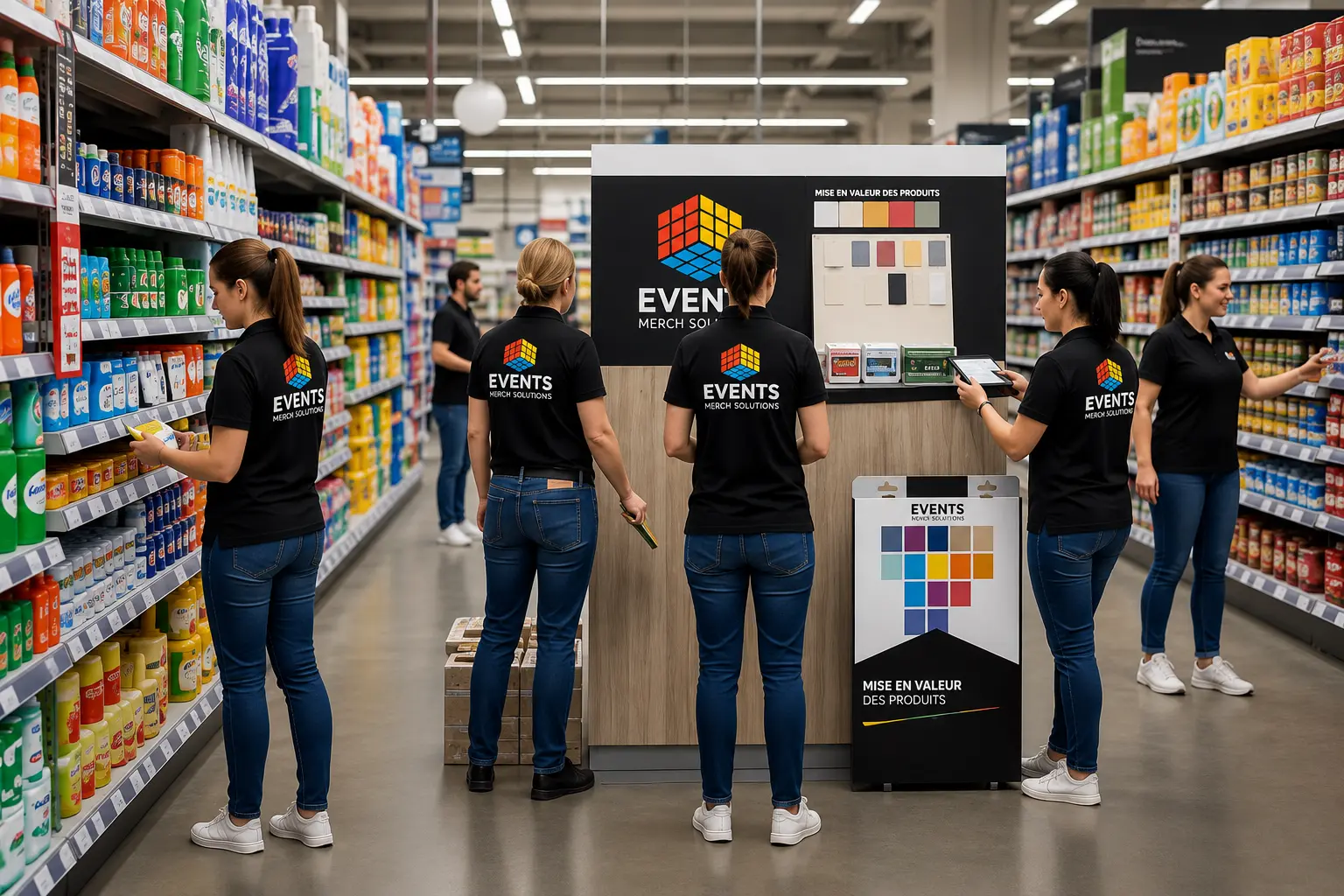 Opération terrain Events Merch et Solutions